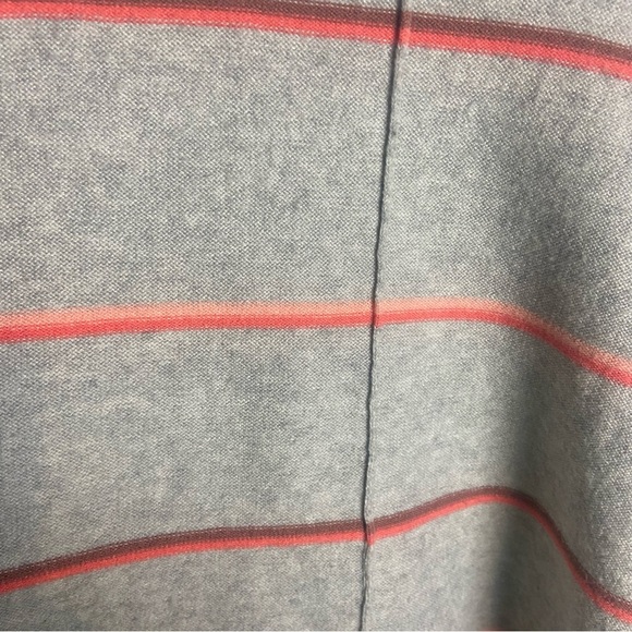 Free People Size Small Make You Mine Gray Striped Pullover Sweater Oversized - Picture 4 of 7